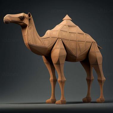 3D модель Кузнечик верблюд известное животное (STL)